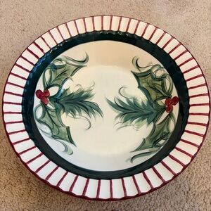 Gail Pittman Hollylujah Large Round Serving Bowl 12 1/2"